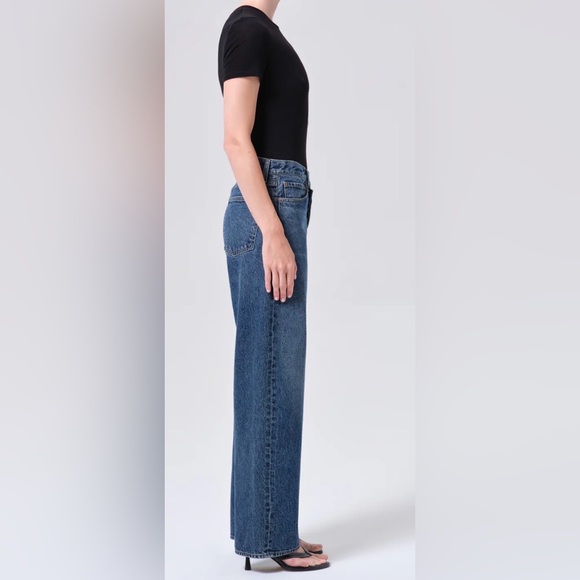 NWT Agolde Brand, criss cross jeans in Form. Button fly, mid-rise. Size 33 - Picture 4 of 6
